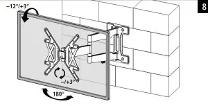 hama 118066 TV Wall Bracket Instruction - fig 8