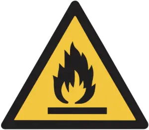 Warning Risk of fire