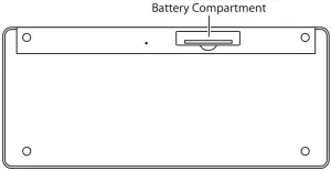 ADVENT AKBMM15 Wireless Multimedia Keyboard - Bottom View