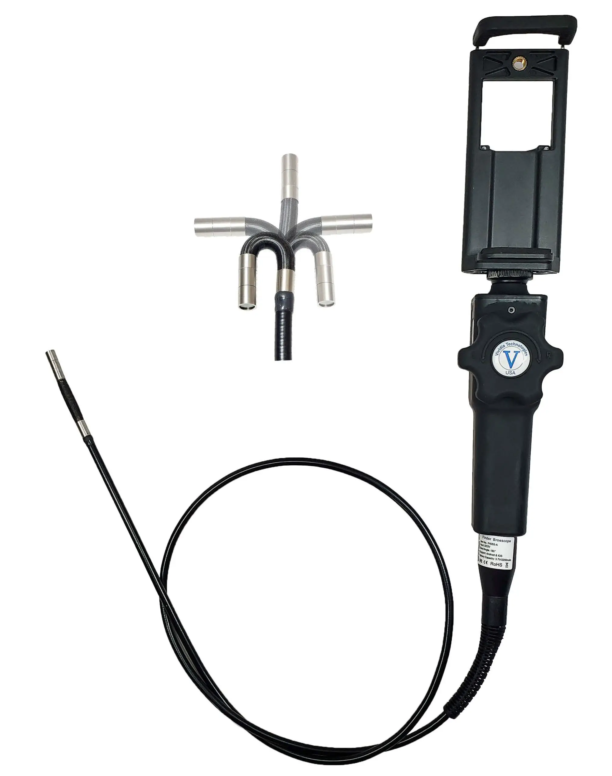 vivaDia VA-455 Two-Way Articulating Smartphone Borescope fig1