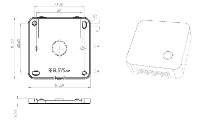 ELSYS ERSCO2 Lite Room Sensor fig1