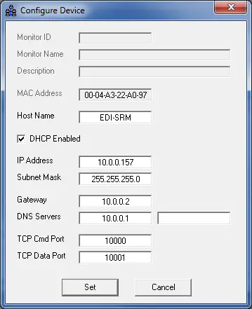 Eberle Design Ethernet Port Lan Configure