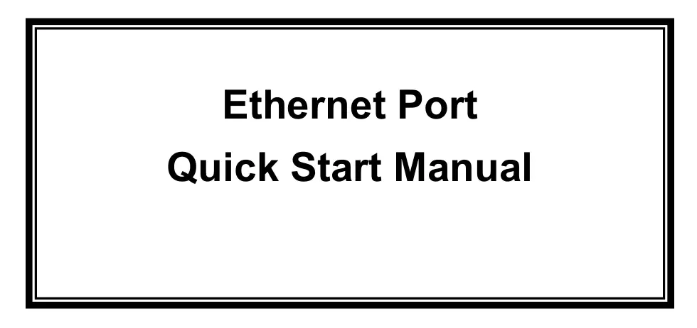 Eberle Design Ethernet Port User Manual
