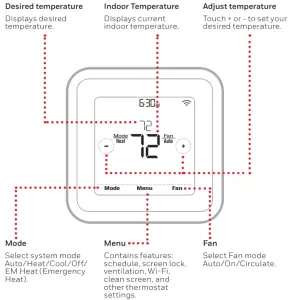 Honeywell Home T6 Pro Smart Programmable Thermostat - fig 3