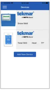 tekmar 671 WiFi Snow Melting Control - app 10