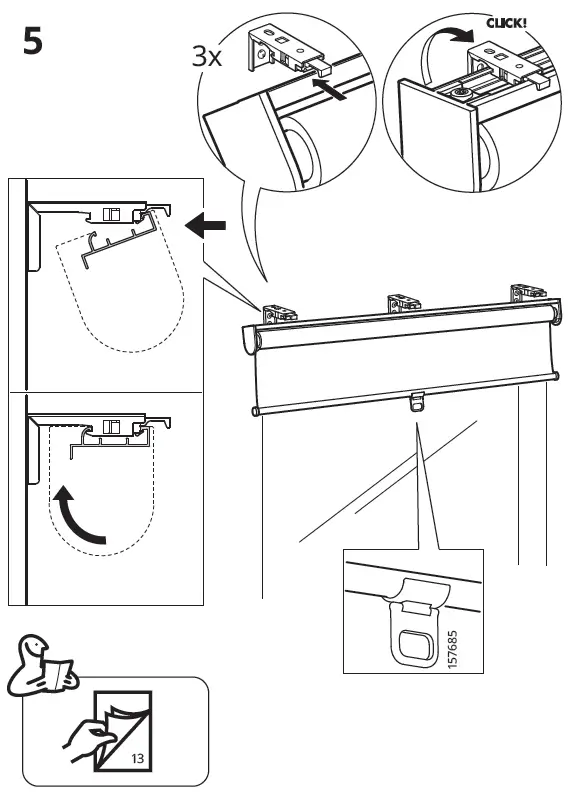 IKEA SKOGSKLÖVER Roller Blind-5