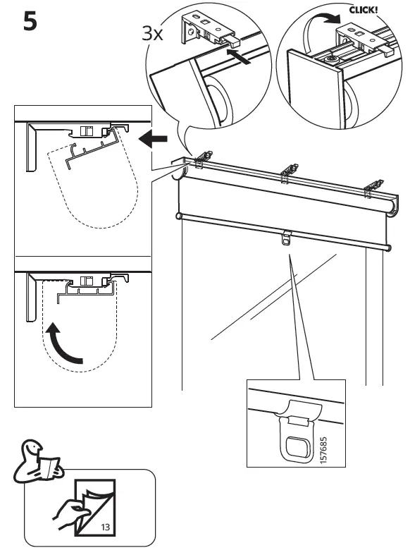 IKEA SKOGSKLÖVER Roller Blind-8