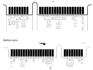 AsiaRF AW7615-NP1 Dual Band 4 4 802.llac MiniPCle WiFi Module-Bottom pins