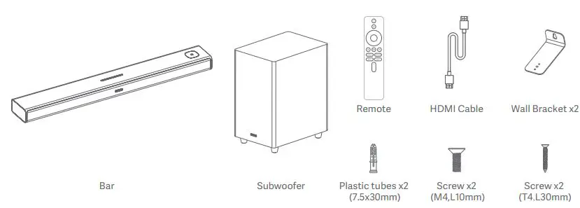 xiaomi MITVS26 3.1ch Soundbar fig1