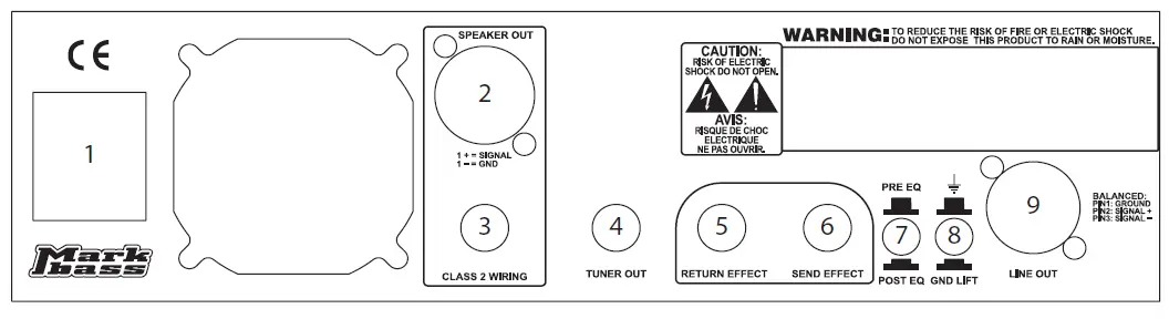 Mark bass 525678 little mark iv 300 Watt Bass Amplifier Head Owner's Manual-4