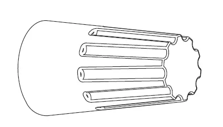 artika OUT-CG-MB Champagne Glam LED Wall Light fig3