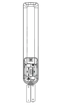tech4home ALALBLE01 Bluetooth Remote Control - Place the batteries on the Alva L1 remote control as indicated in the image above and replace the battery lid