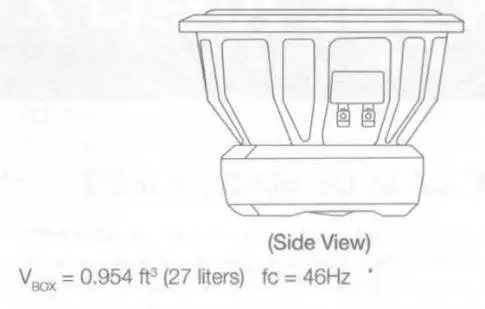 JBL Arena X Component Subwoofer - SEALED-BOX VOLUME (INCLUDES DRIVER DISPLACEMENT)
