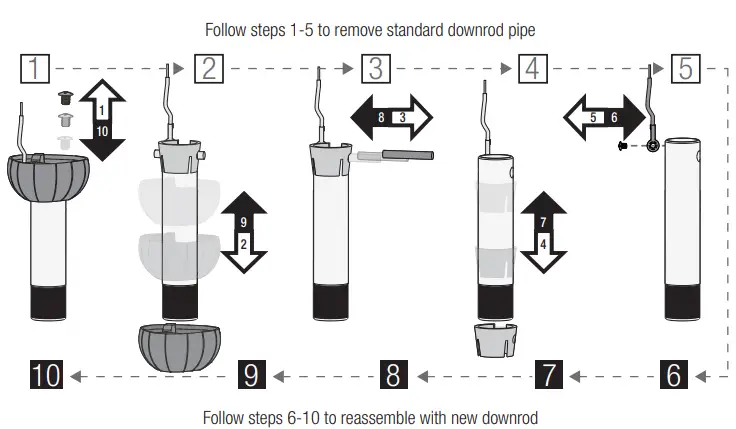 Hunter 51743 Beck Ceiling Fan - downrod