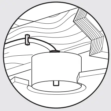 Hunter 51743 Beck Ceiling Fan - outlet box