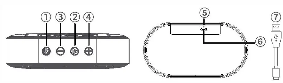 MINISO K12 Oval Wireless Speaker with Lanyard Fig1