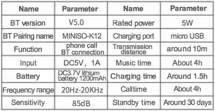 MINISO K12 Oval Wireless Speaker with Lanyard Fig2