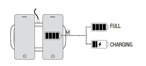 FRESH N REBEL Base Duo Double Wireless Charging Pad - FULLY CHARGED