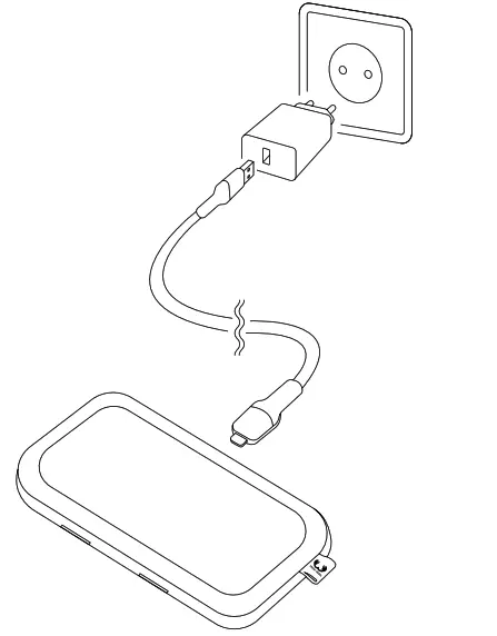 FRESH N REBEL Base Duo Double Wireless Charging Pad - SETUP