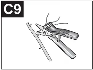 a close up of a knife