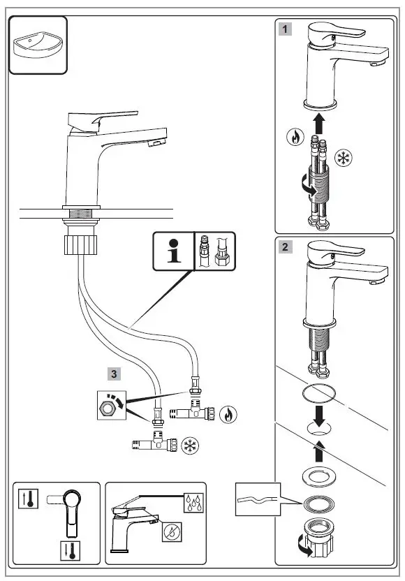 baliv WT-5760 Series Washbasin Faucet Matt FIG2
