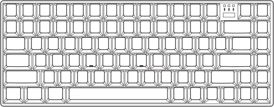 MISTEL Q75 2.4GHz + TypeC Mechanical Keyboard
