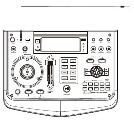 Innovative Concepts Design GPK-800 Home Karaoke Party Speaker 13