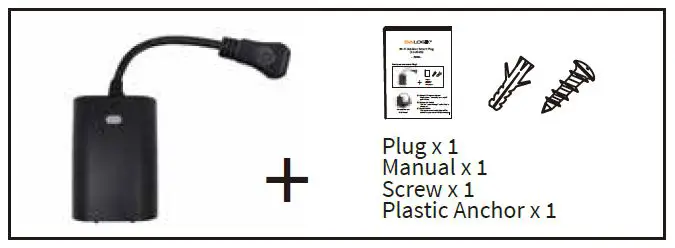 EVA LOGIK WF96D Wi-Fi Outdoor Dimmer Plug 2 Outlets FIG 2