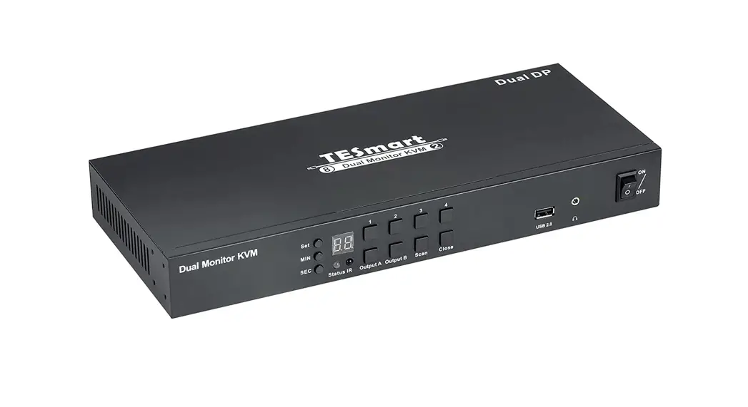 Kvm Switchs Pks0802a10 4-port Dual Monitor Dp Kvm Switch User Manual