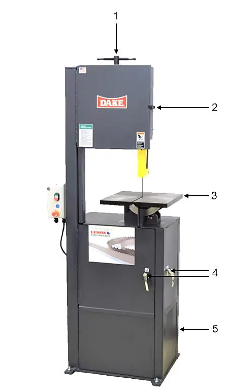 DAKE 10-14 Metal Cutting Vertical Bandsaw-fig8