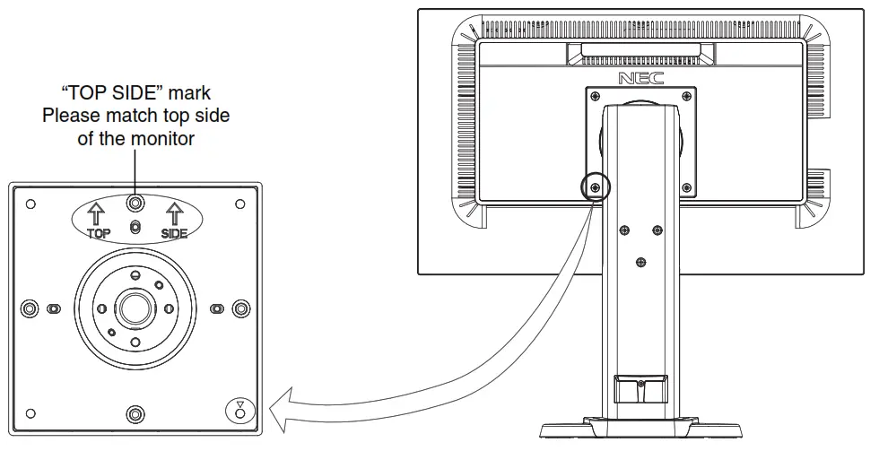 NEC MultiSync E221N Desktop Monitor - monitor head