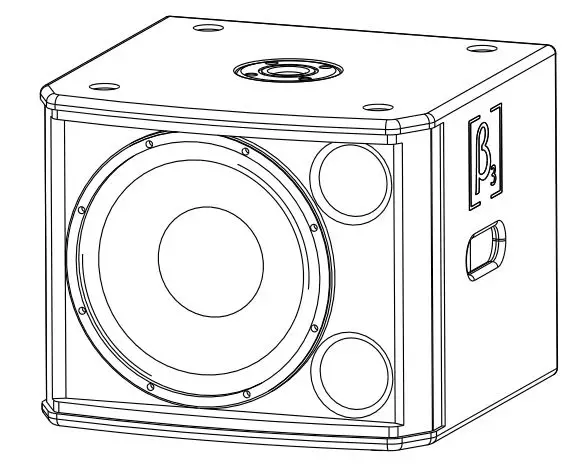 Beta Three MU12Ba 12 Inch Subwoofer MU Series Pro Loudspeaker System - Features