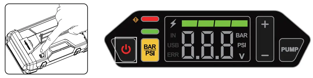 LOKITHOR JA301 Jump Starter Power Bank Air Compressor-fig4