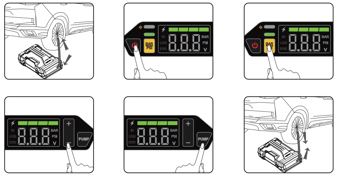 LOKITHOR JA301 Jump Starter Power Bank Air Compressor-fig7