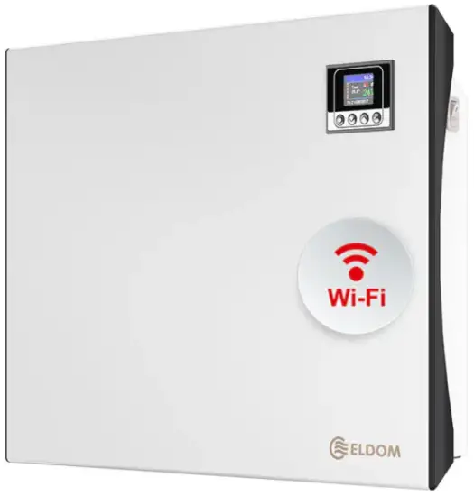 ELDOM INVEST RH+RH01W Electric Wall-Mounted Convector Heater with Electronic Control