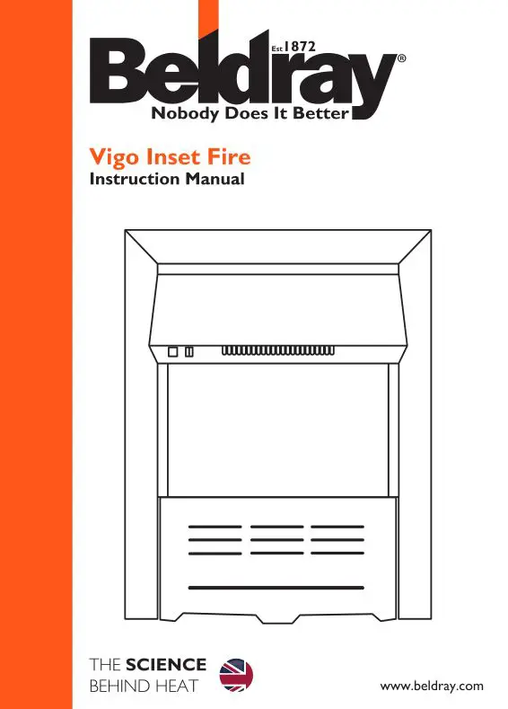 Beldray Vigo Inset Fire Instruction Manual