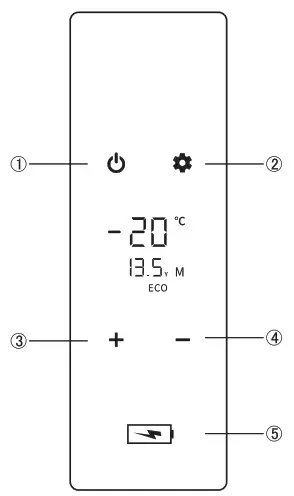 AstroAI C15 Portable Freezer Car Fridge and Freezer - display