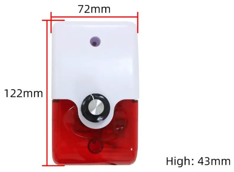 KLHA KA7601 Volume Adjustable Sound and Light Alarm - fig1