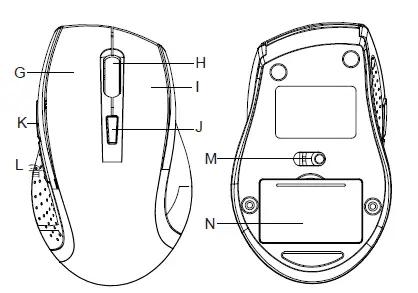Uhuru-UEKM-20 2.4GHz-Wireless-Ergonomic-Keyboard-and-Mouse-Combo-fig-2