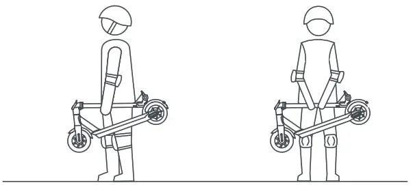 aprilia eSR2 electric scooter - Fold and carry 2