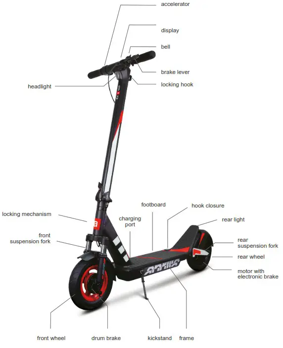 aprilia eSR2 electric scooter - Product overview
