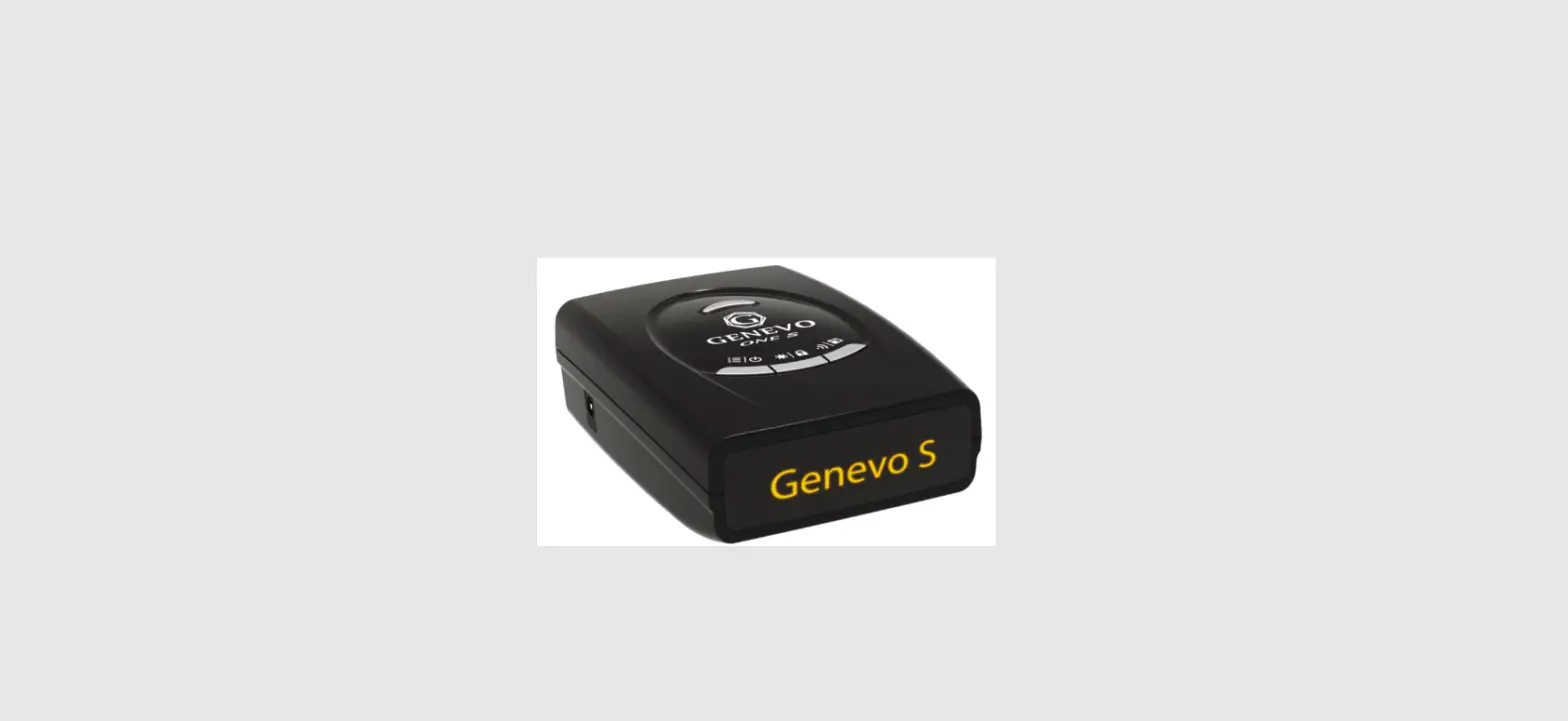 Genevo One S Intelligent Radar And Laser Detector User Manual