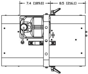 MAGMATIC Crisp High-Powered Snow Machine DIMENSIONAL DRAWINGS C