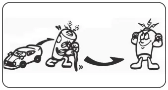 JAMARA 404540 Blue Ford Shelby - Safety Notes3