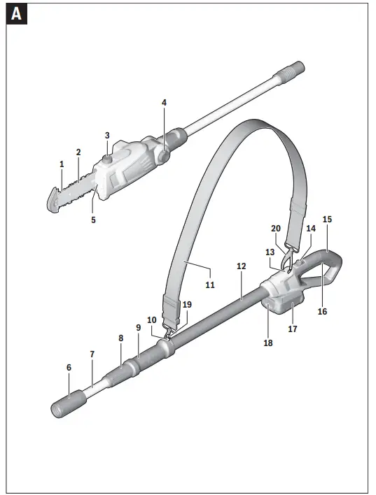 BOSCH-06008B3170-UniversalChainPole-18-Cordless-Telescopic-Pruner-fig9