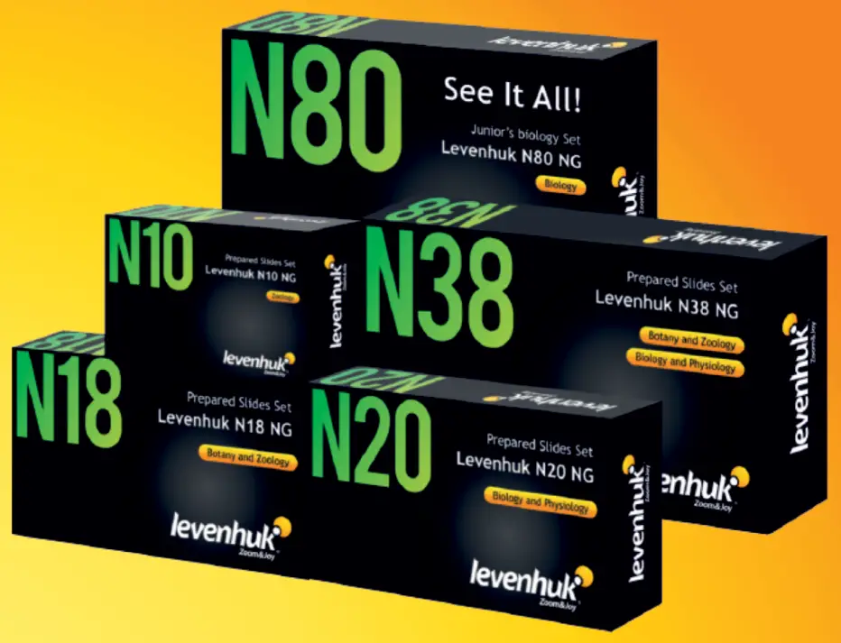 Levenhuk Prepared Slides Sets