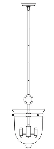 Hunter 19312 Belltown 3 Light Pendant