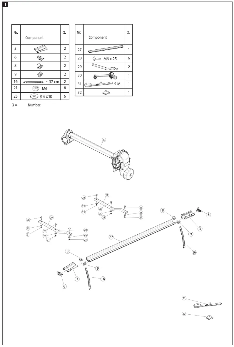 HAMRON 008231 Add On Kit Bike Carrier - FIG 1