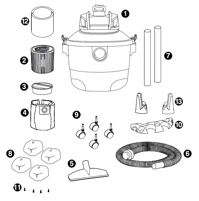 shop vac SH Series Wet Dry Vacuum - fig