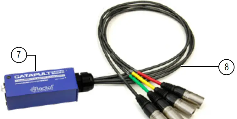 Radial engineering Catapult Mini TX Compact Cat 5 Analog Snake 4